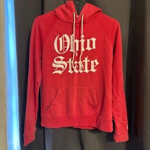 HOMAGE Women’s Red Ohio State Graphic Hoodie